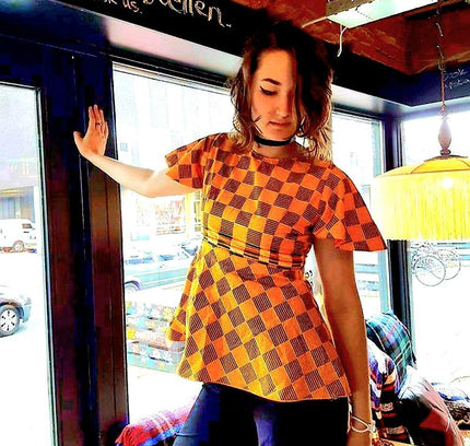 Brand New Yatva Made in Africa peplum Top - Yatva