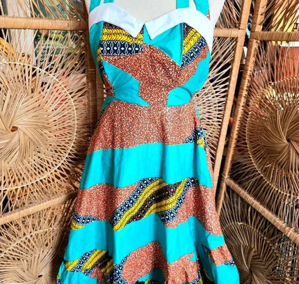 Brand New Yatva M.I.A Vintage 1950's Inspired Vlisco Print Dress - Yatva