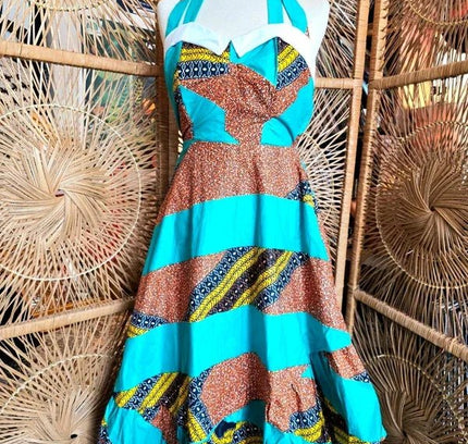 Brand New Yatva M.I.A Vintage 1950's Inspired Vlisco Print Dress - Yatva
