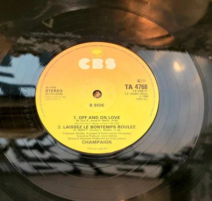 Champaign – Off And On Love Vinyl Record - Yatva