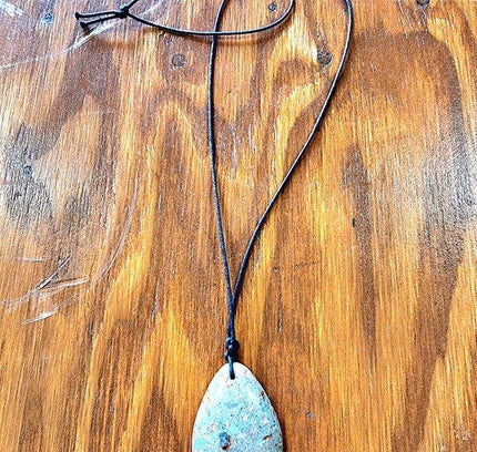 Chrysoprase Stone Pendant Necklace - Yatva