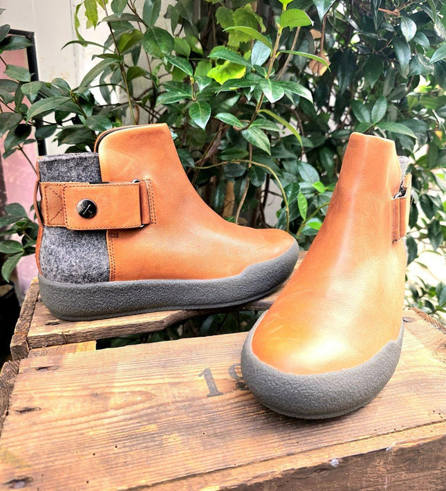 Clarkson Shillin Ali Tan Combi Ankle Boots - Yatva