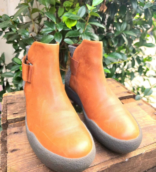 Clarkson Shillin Ali Tan Combi Ankle Boots - Yatva