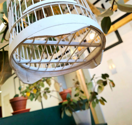 Classic White Domed Birdcage - Yatva