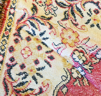 Classical Oriental Medallion Area Rug – Crimson Red & Ivory – 128 x 170 cm - Yatva