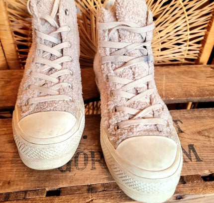 Converse Beige High Sneaker Chuck Taylor Trainer - Yatva