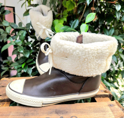 Converse Chuck Taylor Andover Leather Boot Hi Shoes - Yatva