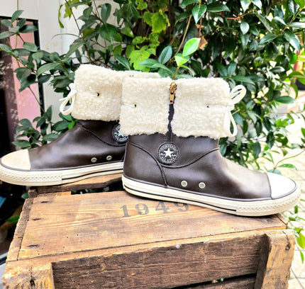 Converse Chuck Taylor Andover Leather Boot Hi Shoes - Yatva