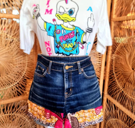 Customised Upcycled Denim Shorts - Yatva