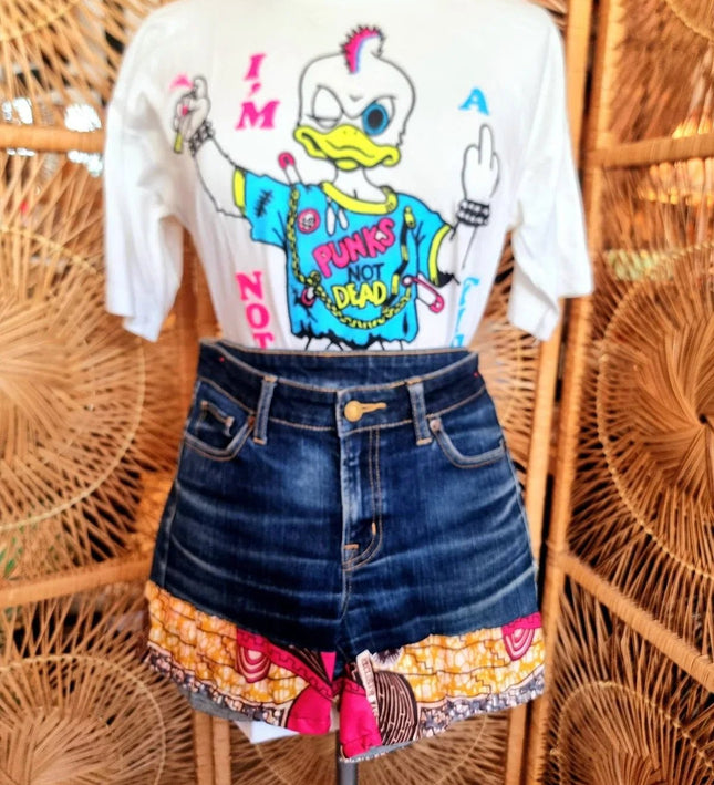 Customised Upcycled Denim Shorts - Yatva
