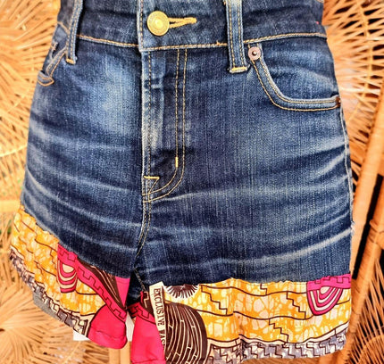Customised Upcycled Denim Shorts - Yatva
