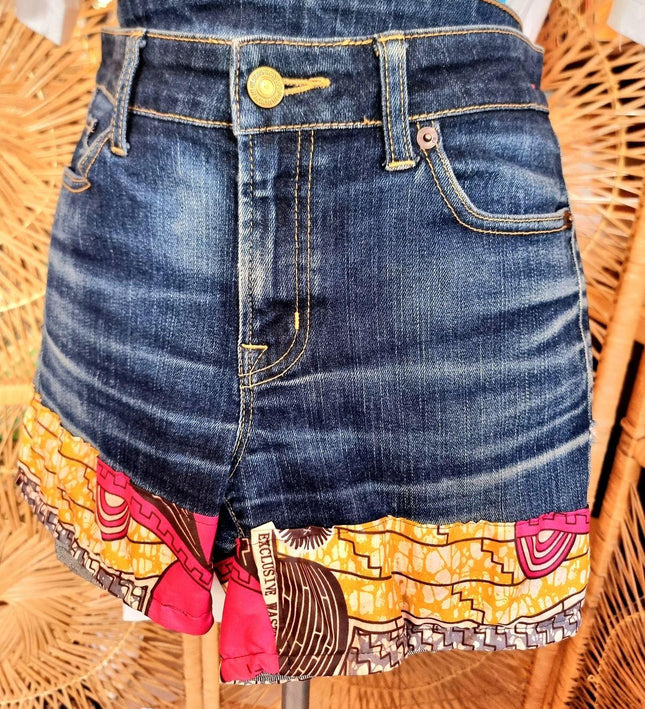 Customised Upcycled Denim Shorts - Yatva