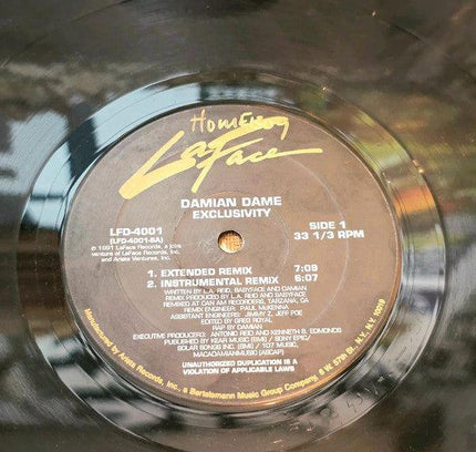 Damian Dame – Exclusivity Vinyl Record - Yatva