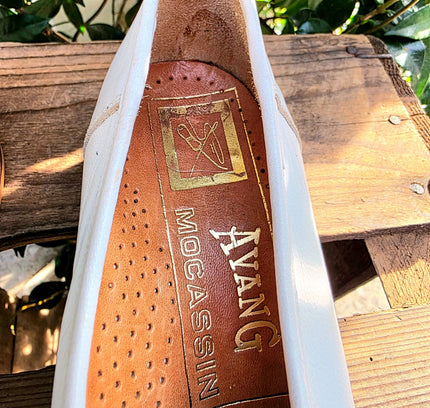 Deadstock Brand New 80's Avang Mocassin Shoes - Yatva