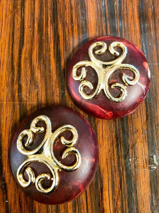 Deadstock Brand New Vintage 80s Clip - on Earrings - Yatva