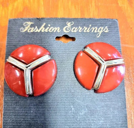 Deadstock Brand New Vintage 80s Clip - on Earrings - Yatva