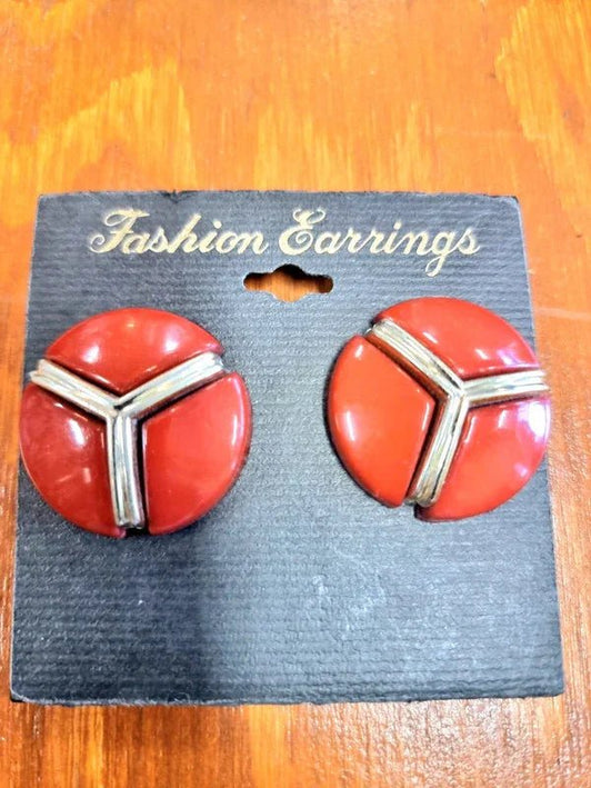 Deadstock Brand New Vintage 80s Clip - on Earrings - Yatva