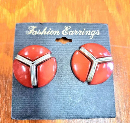 Deadstock Brand New Vintage 80s Clip - on Earrings - Yatva