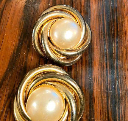 Deadstock Brand New Vintage 80s Clip - on Earrings - Yatva