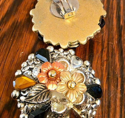 Deadstock Brand New Vintage 80s Clip - on Earrings - Yatva