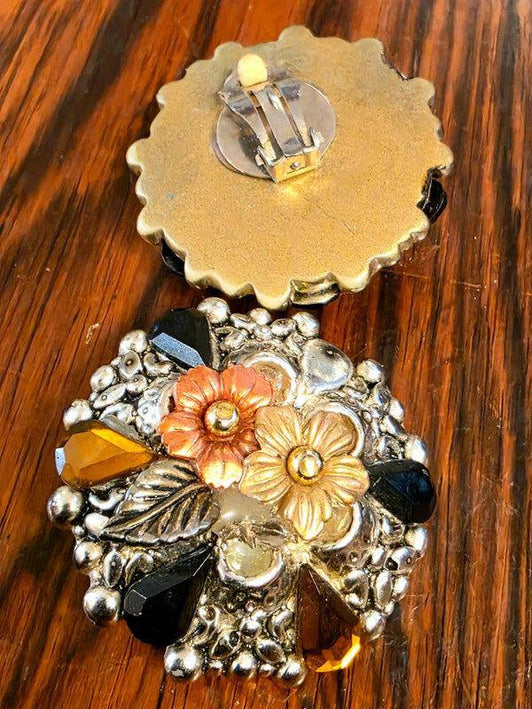 Deadstock Brand New Vintage 80s Clip - on Earrings - Yatva
