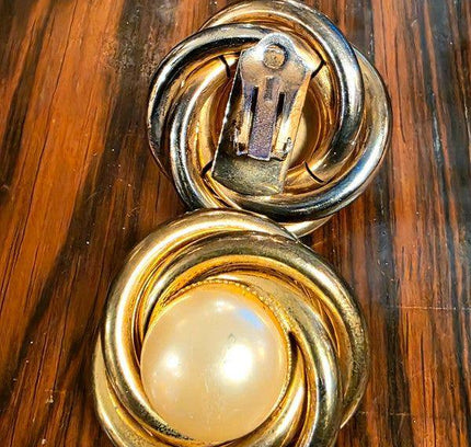 Deadstock Brand New Vintage 80s Clip - on Earrings - Yatva