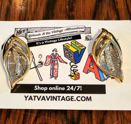 Deadstock Brand New Vintage 80s Clip - on Earrings - Yatva