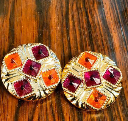 Deadstock Brand New Vintage 80s Germany Clip - on Earrings - Yatva