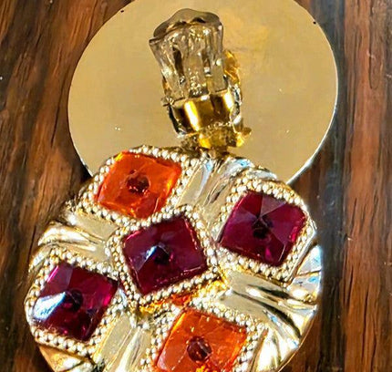 Deadstock Brand New Vintage 80s Germany Clip - on Earrings - Yatva