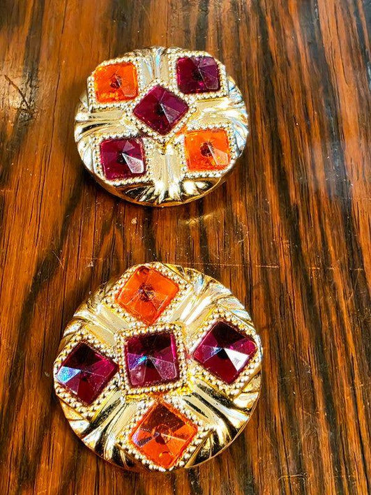 Deadstock Brand New Vintage 80s Germany Clip - on Earrings - Yatva