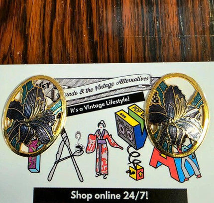 Deadstock Brand New Vintage 80s Pierced Earrings - Yatva
