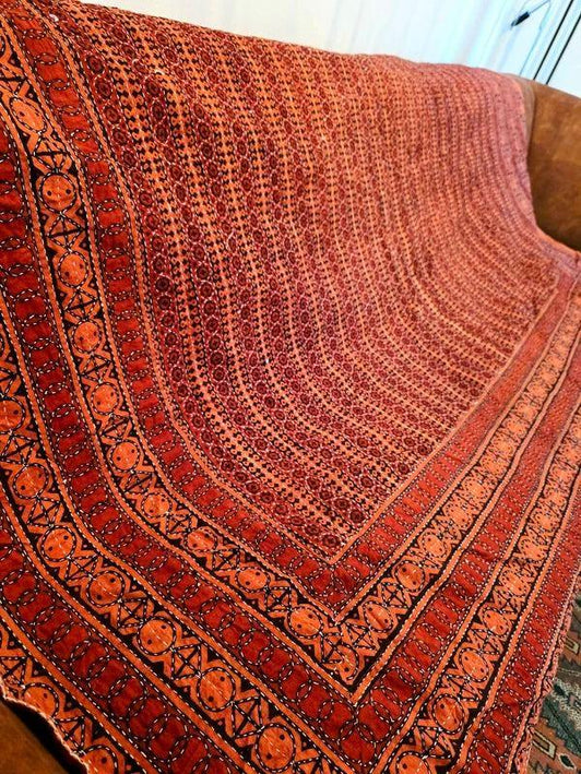 Deadstock Brand New Vintage Indian Kantha Blanket / Throw - Yatva