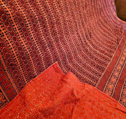 Deadstock Brand New Vintage Indian Kantha Blanket / Throw - Yatva