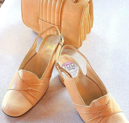 Deadstock Vintage 70s Mella Slingback Shoes - Yatva