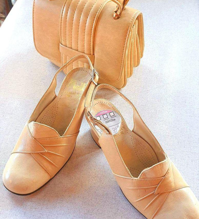 Deadstock Vintage 70s Mella Slingback Shoes - Yatva