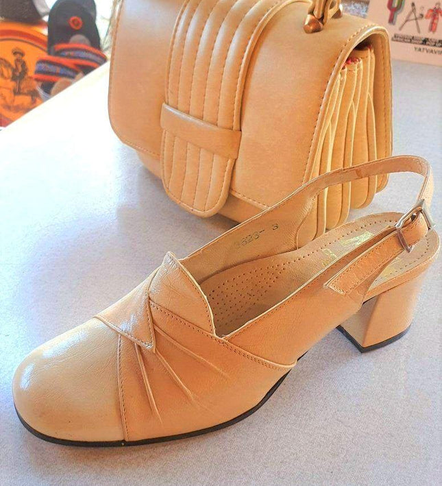 Deadstock Vintage 70s Mella Slingback Shoes - Yatva