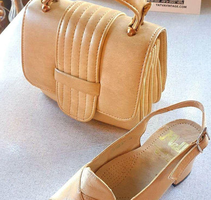 Deadstock Vintage 70s Mella Slingback Shoes - Yatva