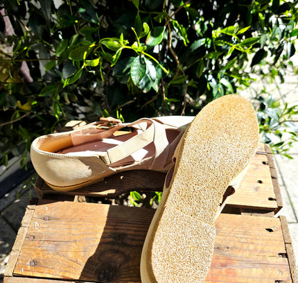Deadstock Vintage Brand New 80s / 90s Pour - Elle Leather Strappy Shoes - Yatva