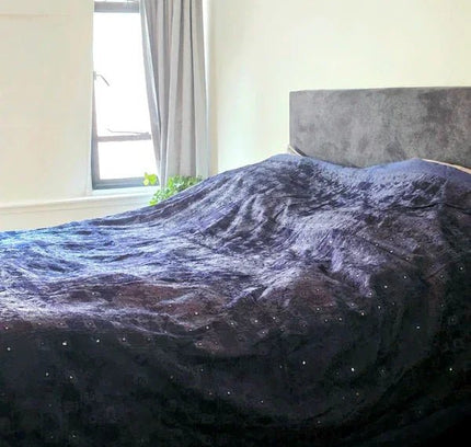 Deadstock Vintage Brand New Art of India Embroidery Blanket / Bedspread - Yatva