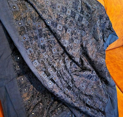 Deadstock Vintage Brand New Art of India Embroidery Blanket / Bedspread - Yatva