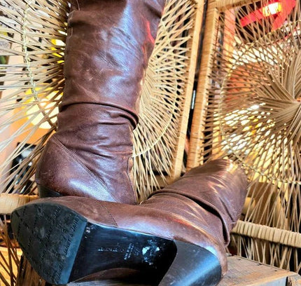 Designer Janet & Janet Leather Boots - Yatva