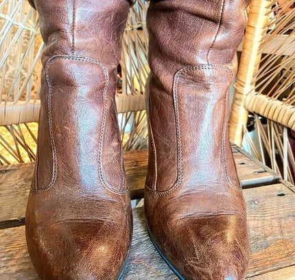 Designer Janet & Janet Leather Boots - Yatva