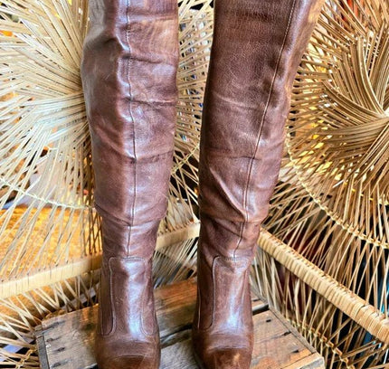 Designer Janet & Janet Leather Boots - Yatva