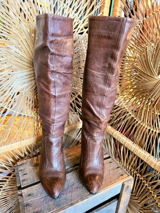 Designer Janet & Janet Leather Boots - Yatva