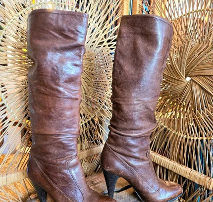 Designer Janet & Janet Leather Boots - Yatva
