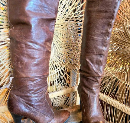 Designer Janet & Janet Leather Boots - Yatva