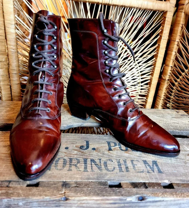 Designer Vintage 80s Ankle Boots - Yatva