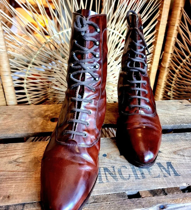 Designer Vintage 80s Ankle Boots - Yatva