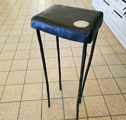 Dutch Design Homage Metal Stool - Inspired by Maarten Baas Clay Series - Yatva