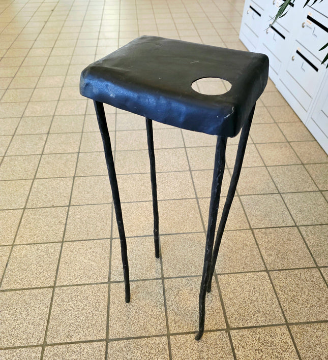 Dutch Design Homage Metal Stool - Inspired by Maarten Baas Clay Series - Yatva